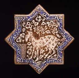 Ilkhanid Star Tile With Horse
